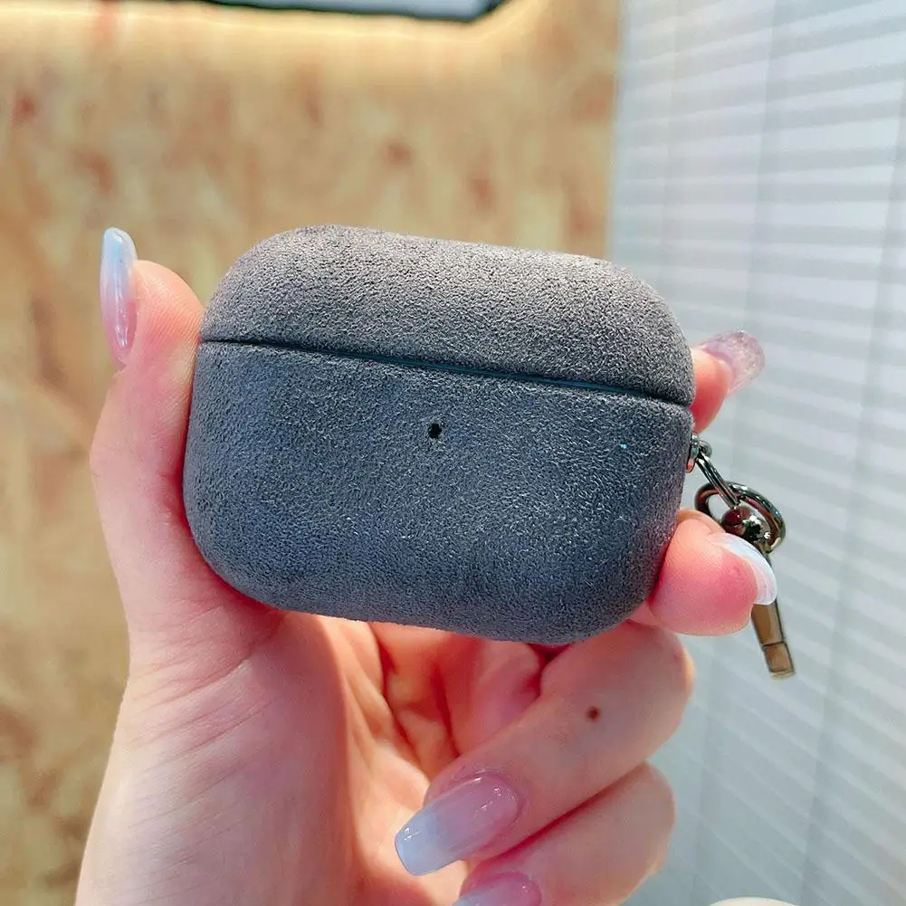 

Защитный чехол для наушников Airpods 4, текстура замши и 360° ° Нескользящие износостойкие аксессуары для наушников с полным покрытием ﻿