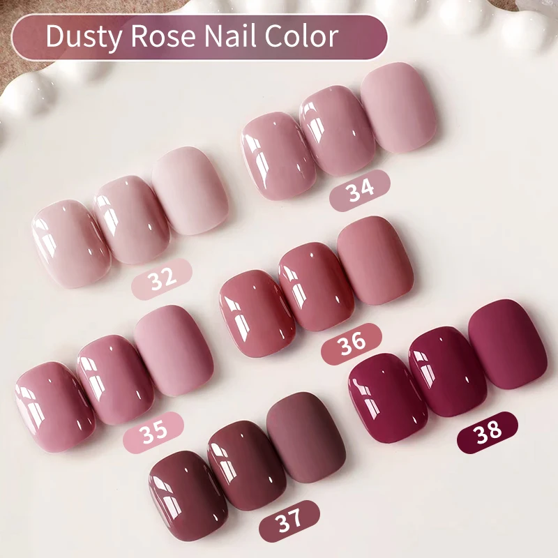 

UR SUGAR 6 шт. Набор цветов для ногтей Dusty Rose Набор гель-лаков для ногтей Полуперманентный Все для украшения ногтей DIY Soak Off УФ-гель-лак