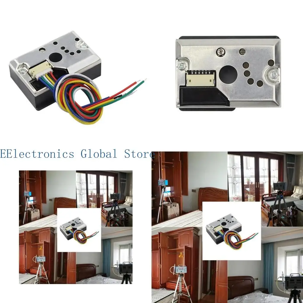 462B Rauchpartikelsensor Kompakter optischer Staubsensor mit Kabel GP2Y1010AU0F GP2Y1010AUOF