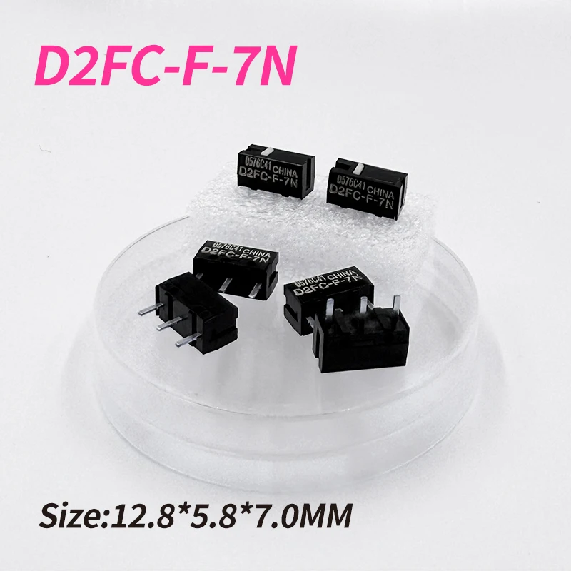 

1Pcs New Authentic Mouse Micro Switch D2FC-F-7N Mouse Button Fretting D2FC-E-7N D2FC