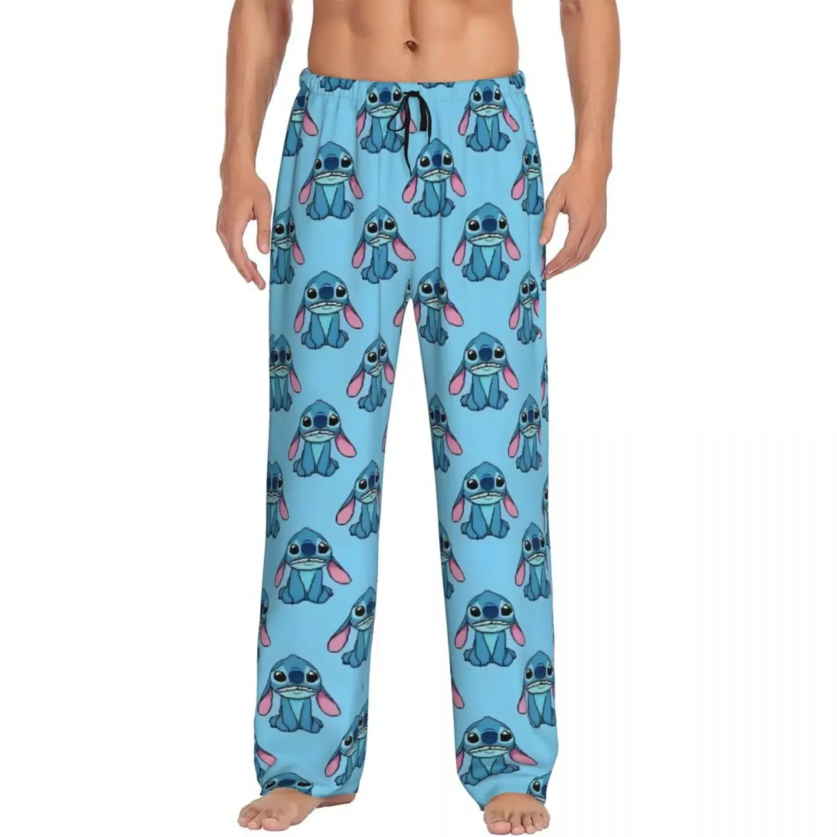 

Custom Stitch Pajama Pants Sleepwear for Men Elastic Waistband Science Fiction Sleep Lounge Bottoms with Pockets