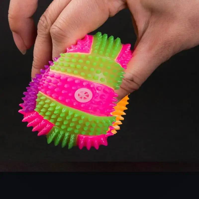 Dogs Squeaky Ball Toys Small Rubber Puppy Balls Dog Squeaky Toys Spike Balls Dog Chew Toys Pet Toys for Puppy Teething Toys