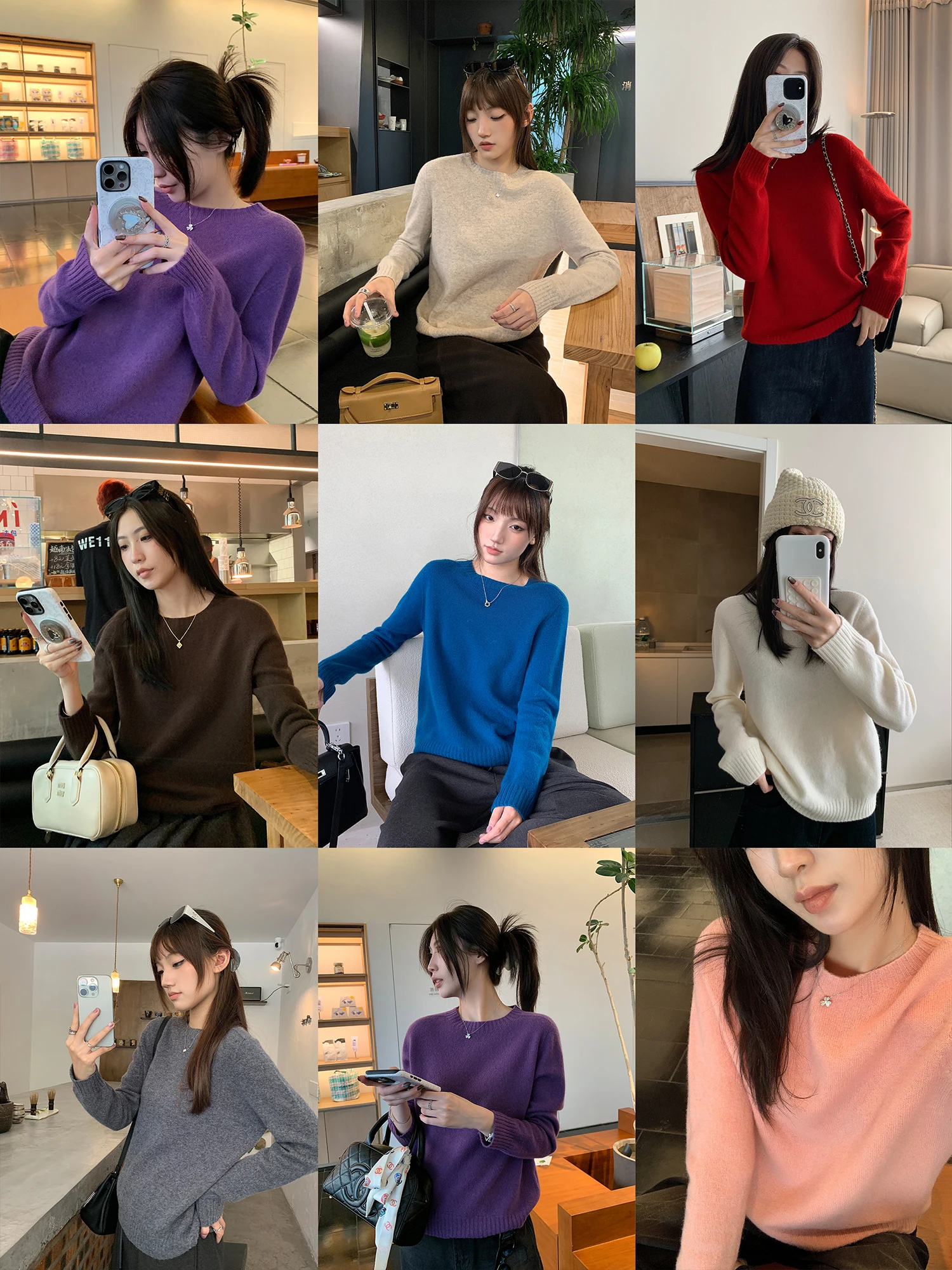 

Женский вязаный свитер Easy Wear с круглым вырезом, полностью шерстяной, свободного кроя, стройнящий, мягкий, приятный к телу, весна-осень, разные цвета