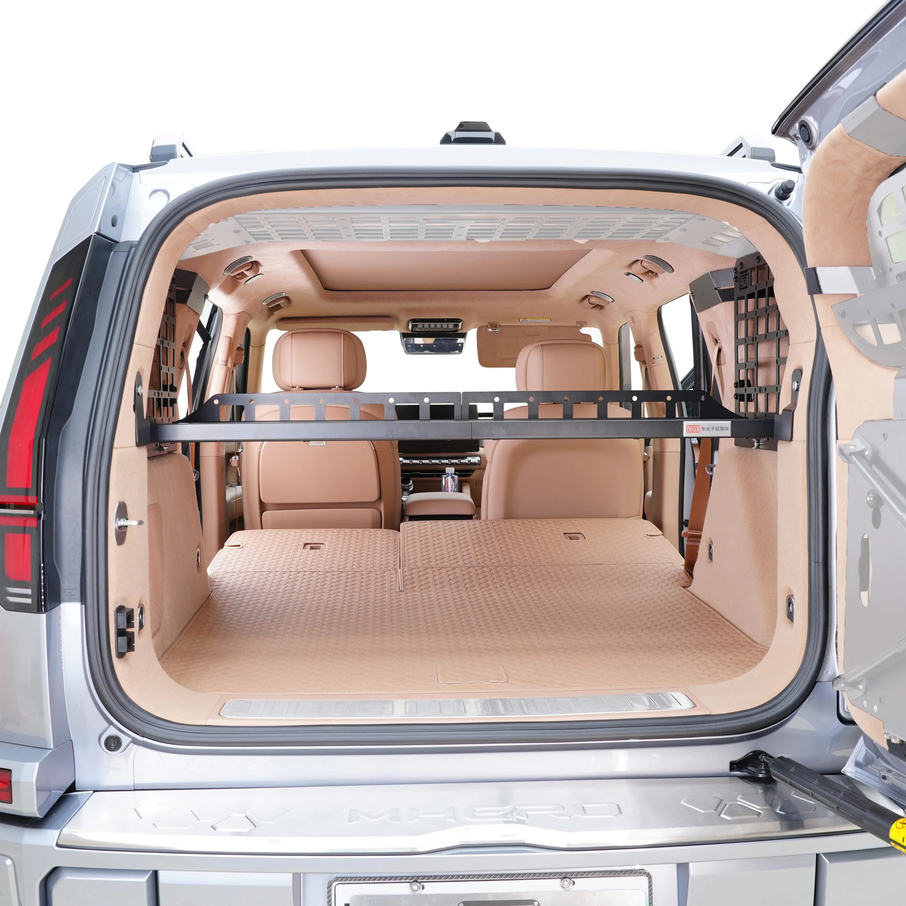 For Dongfeng M-Hero II M817 2026 MOLLE Storage Panel Rear Trunk Side Panel Window Center Debris Rack Interior Car Accessories