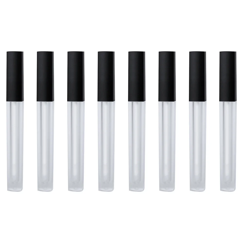 10Pcs Empty Lip Gloss Bottles 4.5ml Transparent Mini Tubes Durable Portable Makeup Containers Travel Use Lip Gloss Bottles