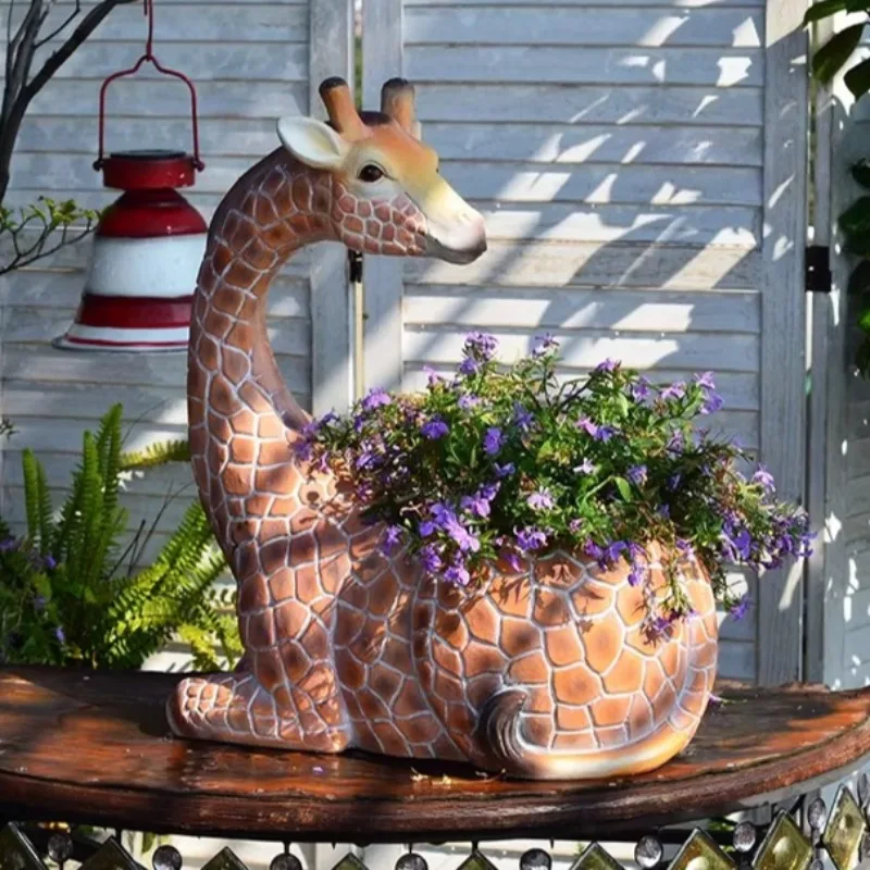 Large Plants Flowerpot Garden Decoration Flower Pot Creativity Animals Design Flowerpots Outdoor Balcony Orchids Cactus Pots
