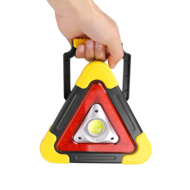 Solar Emergency Triangular Warning Light Safety Breakdown Alarm Lamp Camping Fishing Portable Handheld Work Lamps Signal Lantern