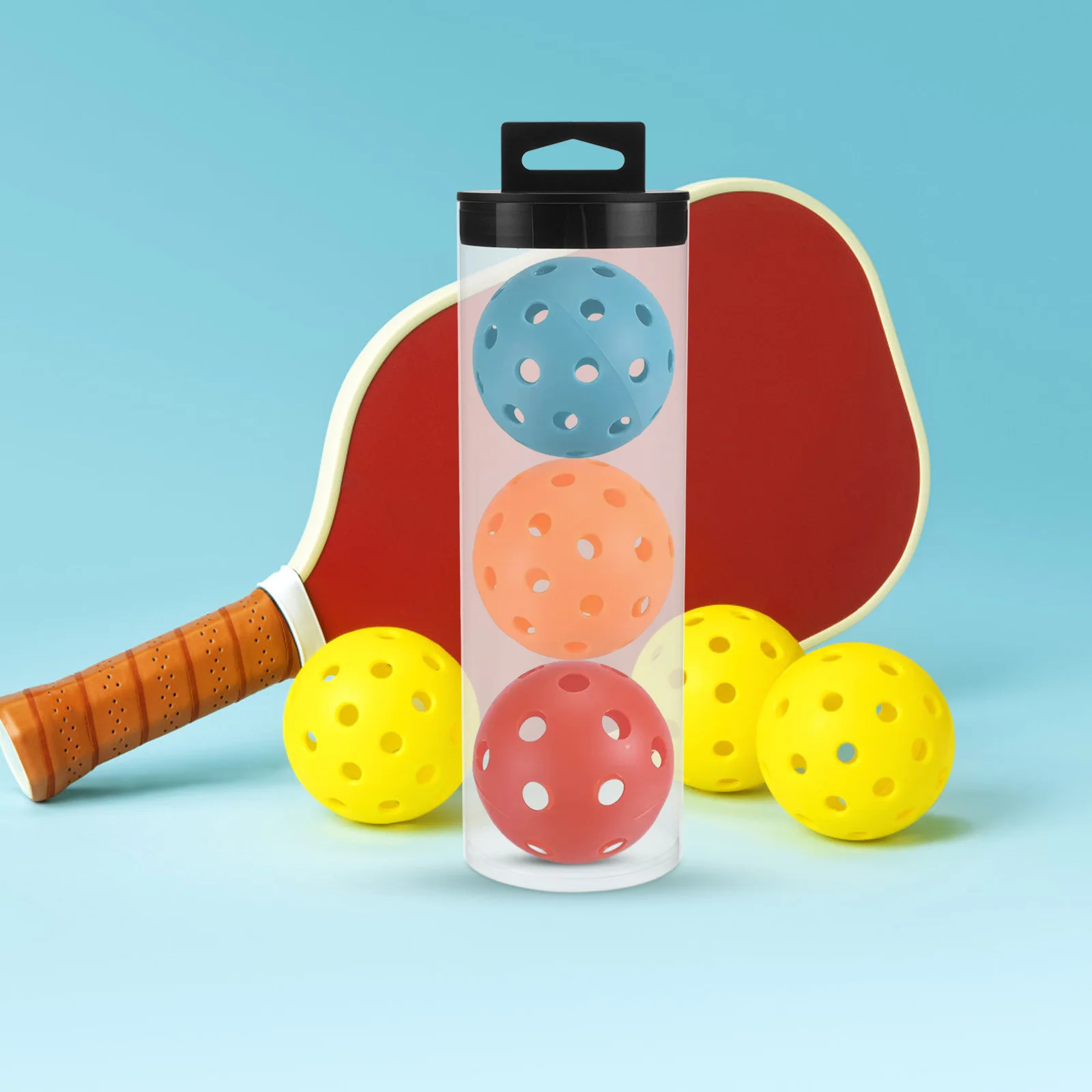 

Tennis Balls Baseball Canister Stands for Display Carrying Case Badminton Storage Tube Holder