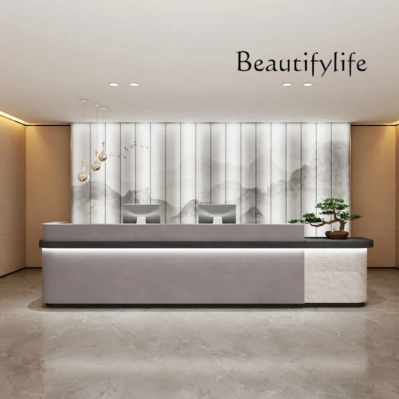 

recepcion mostrador New Chinese Training Institute Hall Company Front Desk Reception Desk Beauty Salon checkout page