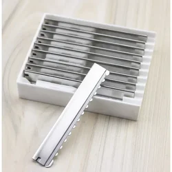 Lame de rasoir en acier inoxydable pour salon de coiffure, couteau de sécurité, coupe amincissante, barbier, tondeuse, 10 pièces, 20 pièces