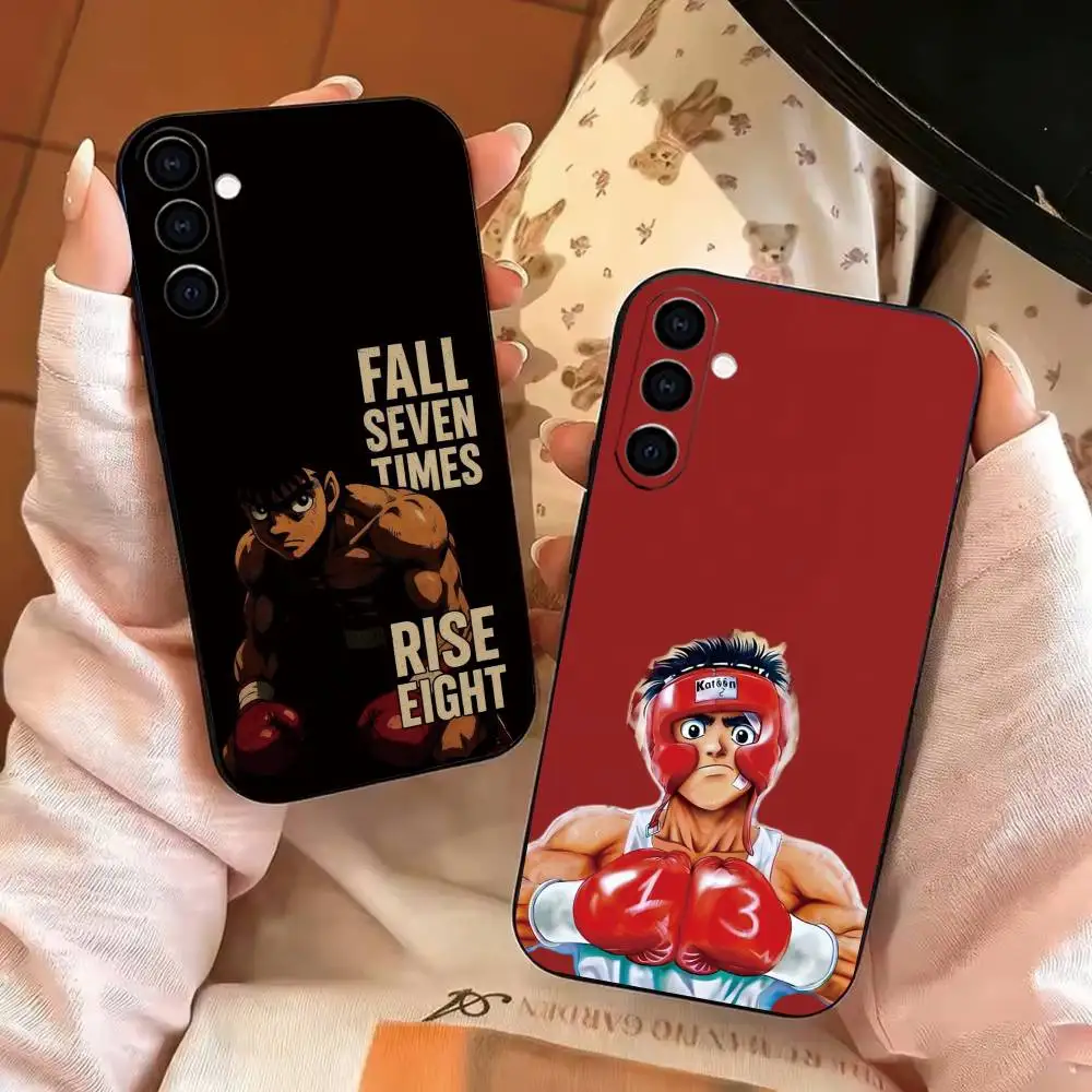 H-Hajime no Ippo Makunouchi Phone Case For Samsung Galaxy A73,A72,A71,A70,A53,A52,A51,Soft Silicone Black Cover
