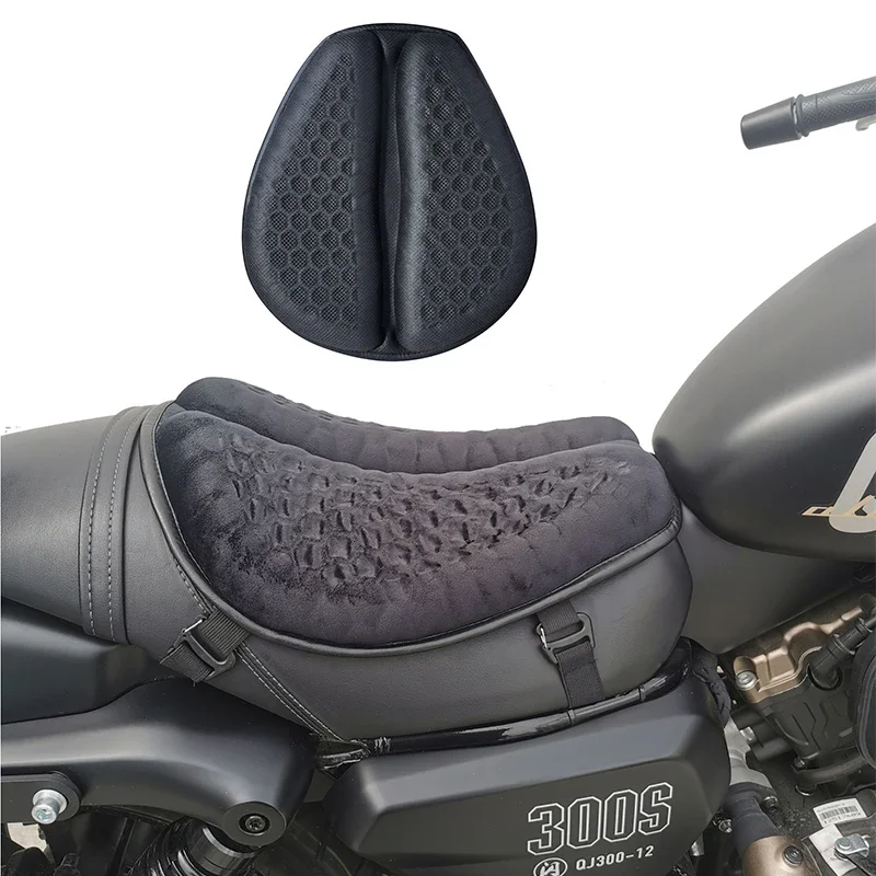 Motorcycle Seat Cushion Anti-Slip Motorcycle Inflatable 3D Blow Air Cushion Pressure Relief Ride Seat Pad Motorcycle Accessories