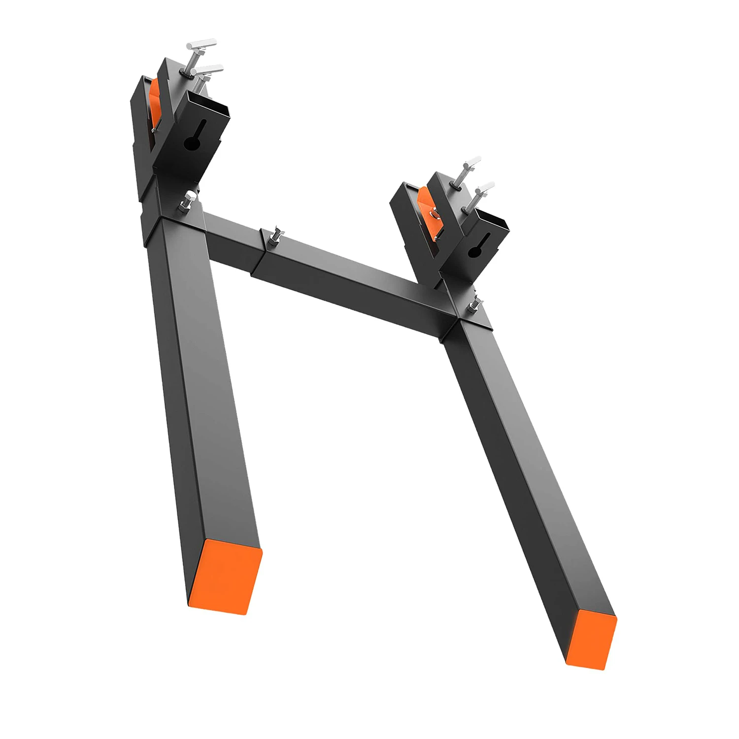 60-inch Pallet Forks 4000 Pounds Capacity with Connecting Rod For Tractor Heavy Duty Tractor Attachments Clamp On Pallet Forks