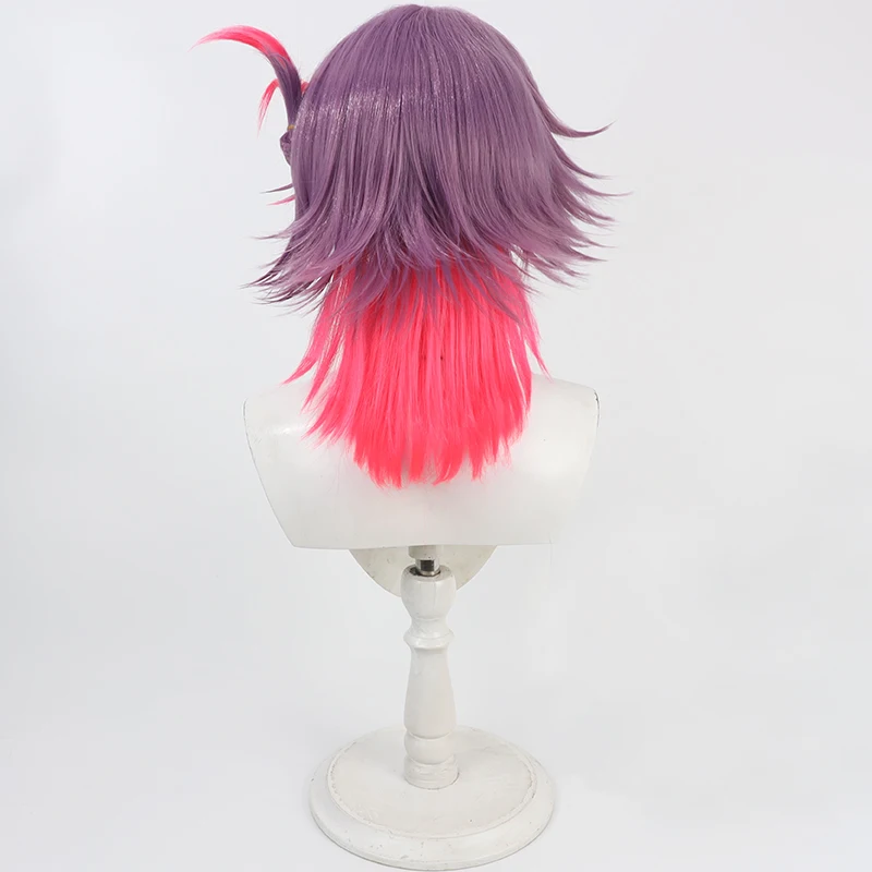 الظاهري YouTuber VTuber Watarai Hibari شعر مستعار تأثيري هالوين حفلة الدعامة الشعر الاصطناعية ألياف مقاومة للحرارة + غطاء شعر مستعار