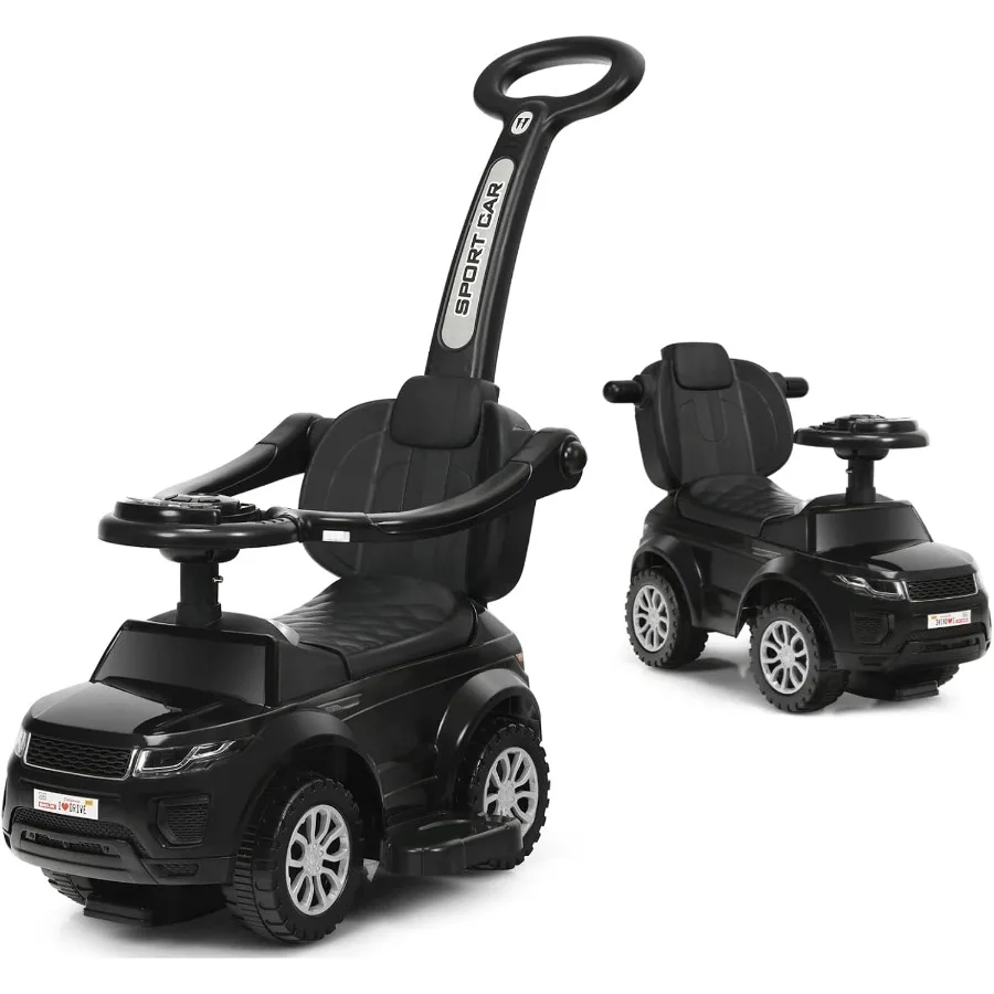 ركوب على دفع سيارة القدم إلى الأرض ركوب على مقبض دفع السيارة المنزلق وصوت الدرابزين القابل للفصل وأضواء تحت مقعد التخزين #1