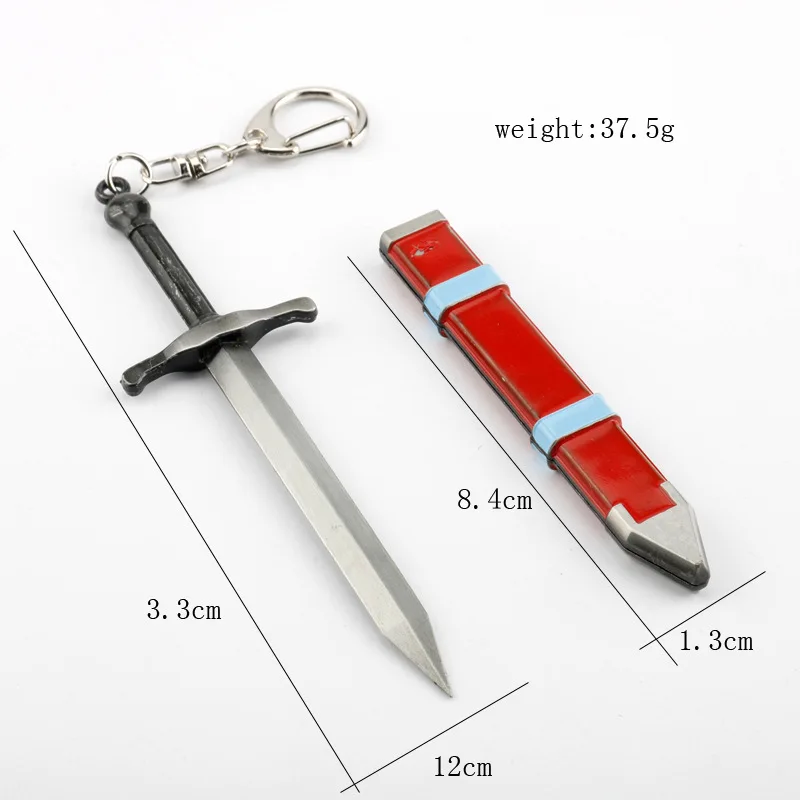 Anime Dragon Ball Trunks Brave Sword Alloy Weapon Model Brelok do kluczy Mały prezent 4cm