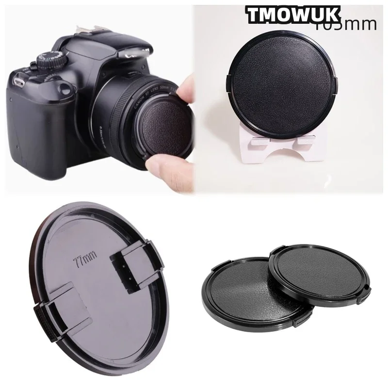 For Panasonic S1H S5II GX9 GH4 GF7 LX100 FZ3000 DMC-FZ18 DMC-FZ28 Camera Lens Cap Protective Cover Center Pinch Snap-on 49mm 52