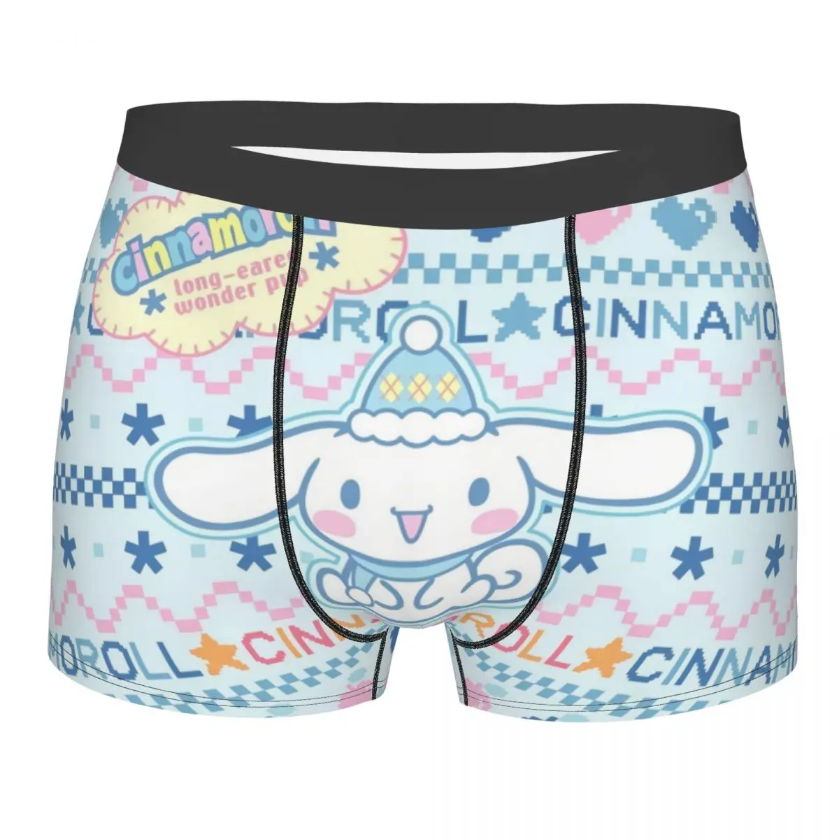 

Custom Cinnamoroll Sanrio Cartoon Boxer Shorts For Homme 3D Printed Yugui Dog Xina Underwear Panties Briefs Stretch Underpants