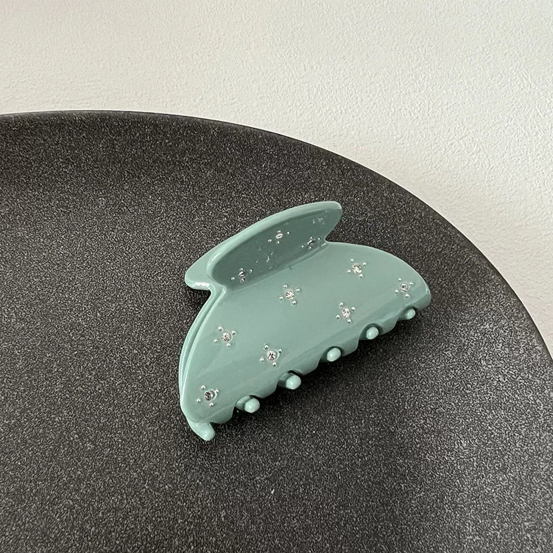 Shark Hairpin Starry Hair Claw for Women Acetate Claw Clip Rhinestone Gradient Color Starfish Hair Clip Claw Hair Accessories