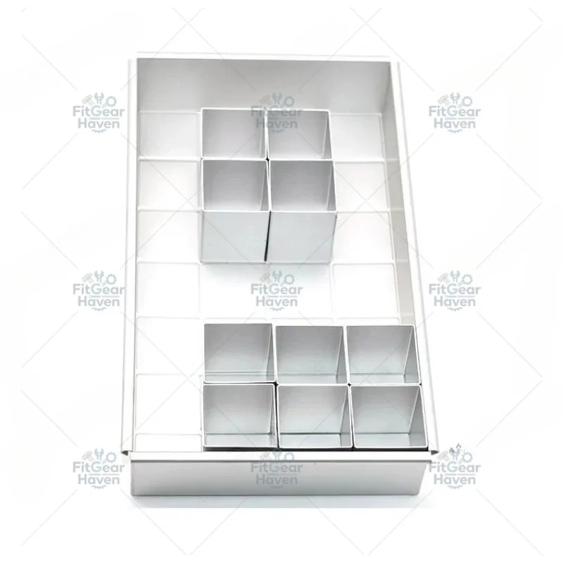 Baking Rectangular Aluminum Alloy Customizable Number and Letter Cake Mold for Home Use