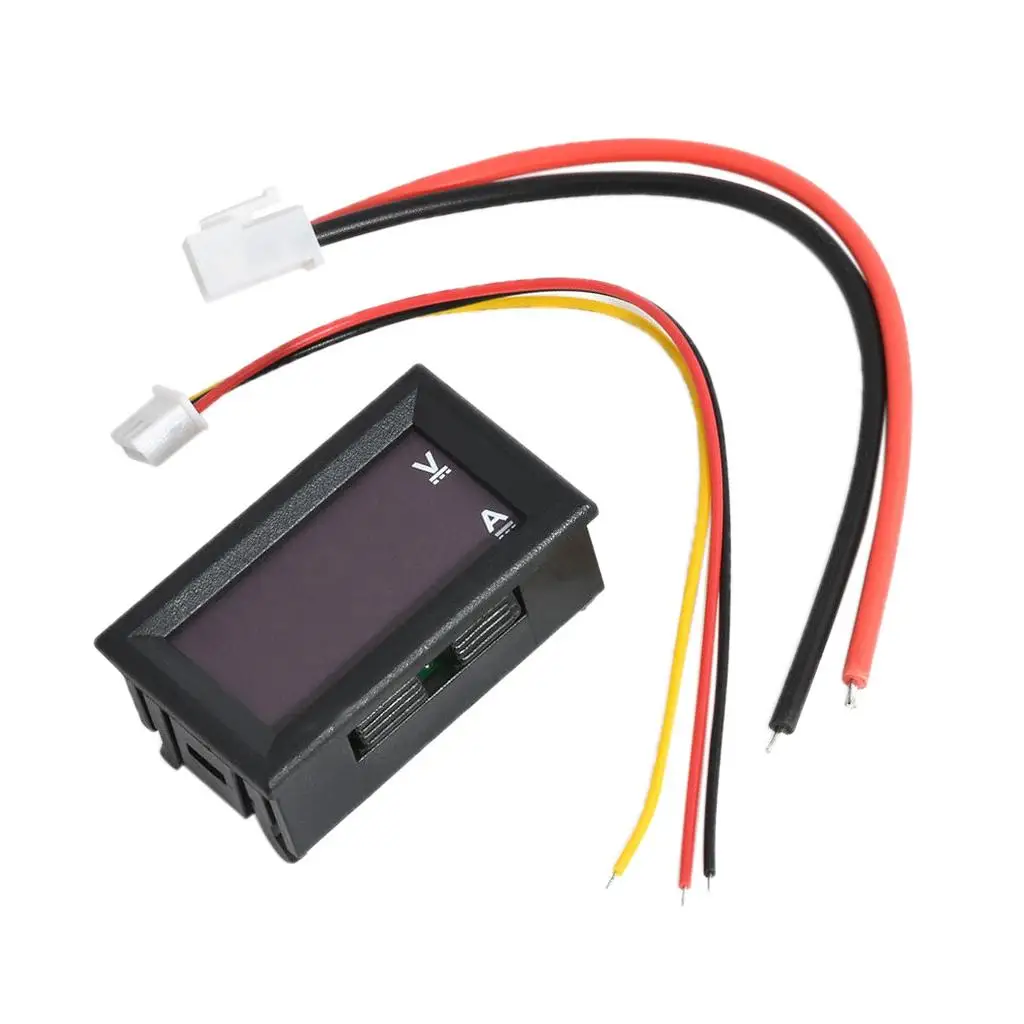 Current Voltage Tester Digital Ammeter DC Volt Meter Dual LED Panel Multimeter Tool for Electronics Projects