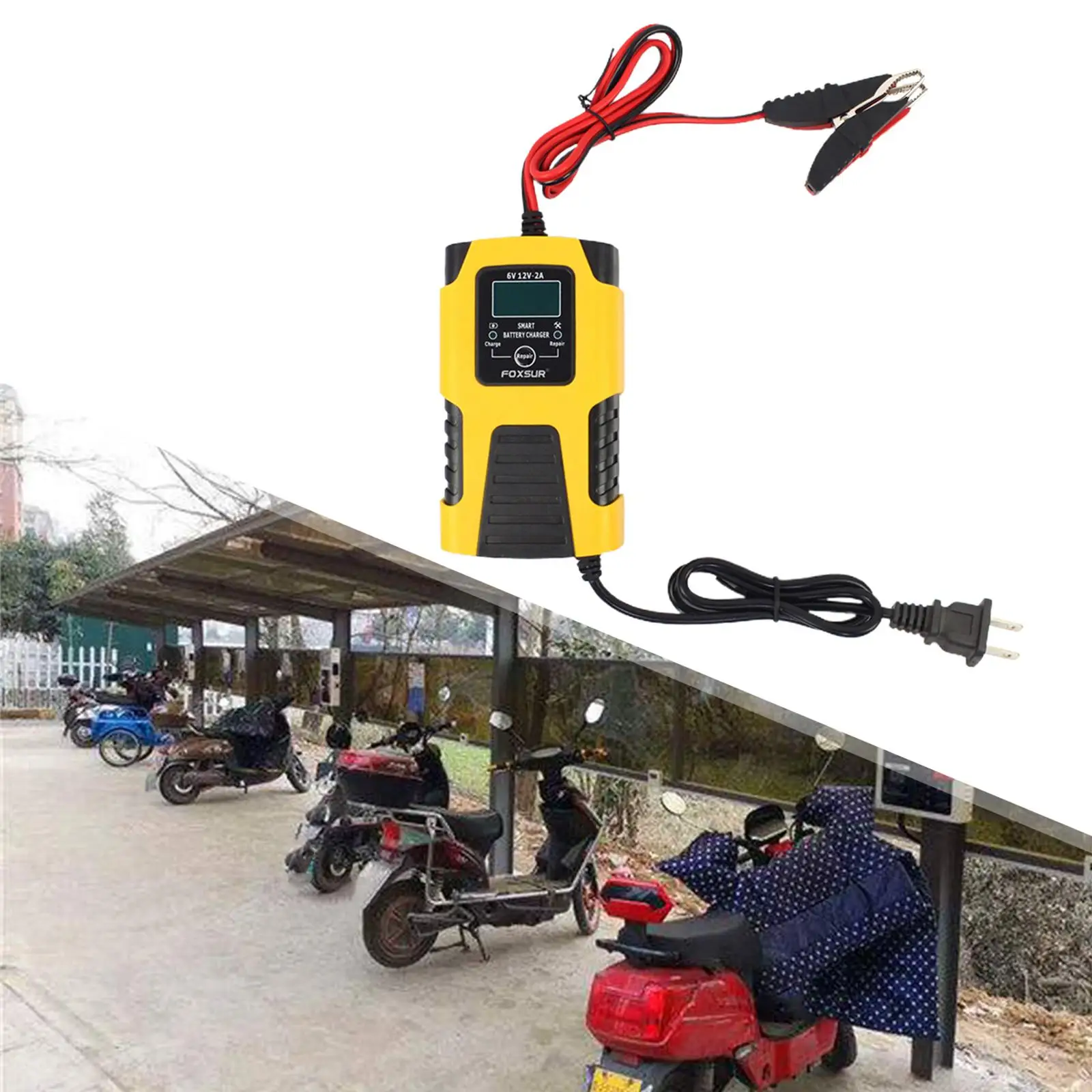 6V 12V Car Battery Charger for ATV Y ht Wet Dry id Batteries