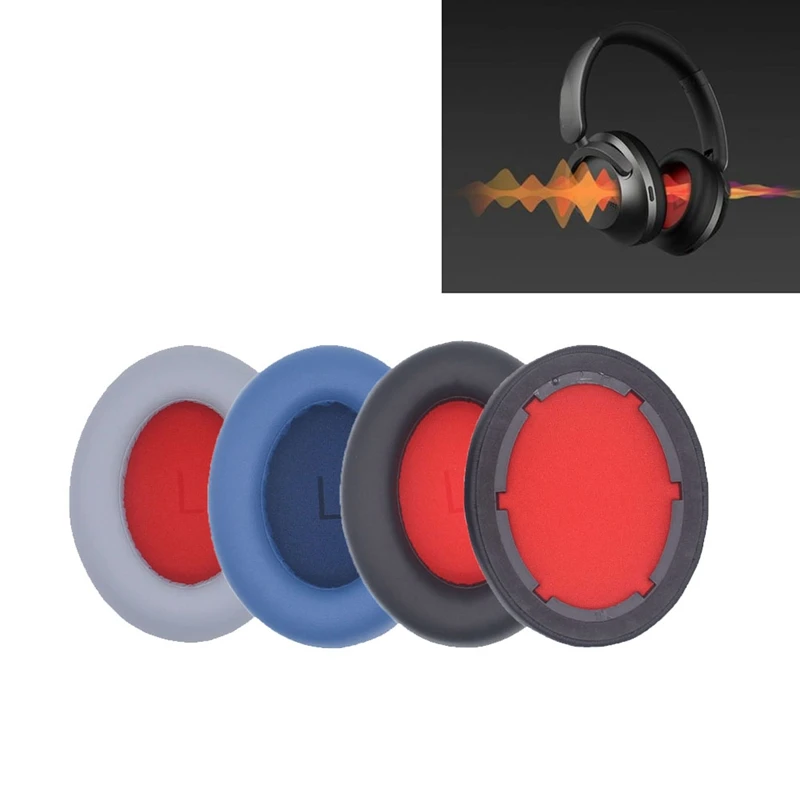 For 1MORE Sonoflow Headphone Cover Earmuffs For SE Sponge Cover 2Pcs Earmuff Leather HC905 Protective Case