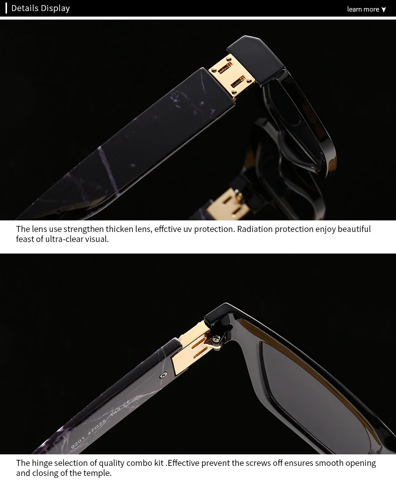 LOERHUNAR 2025 Neue Marke Design Quadratischen Rahmen Myopie Sonnenbrille für Frau und Mann UV400 Sonnenschirm Mode Sonnenbrillen 0 bis -6,0 – Detail 4