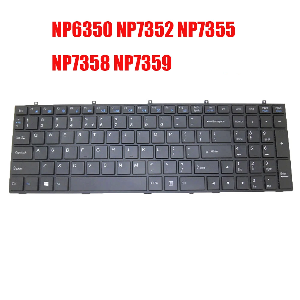 

Laptop Keyboard For Sager NP6350 NP7352 NP7355 NP7358 NP7359 W350ETQ W350ST W350SS W355SDQ English US Black With Backlit New