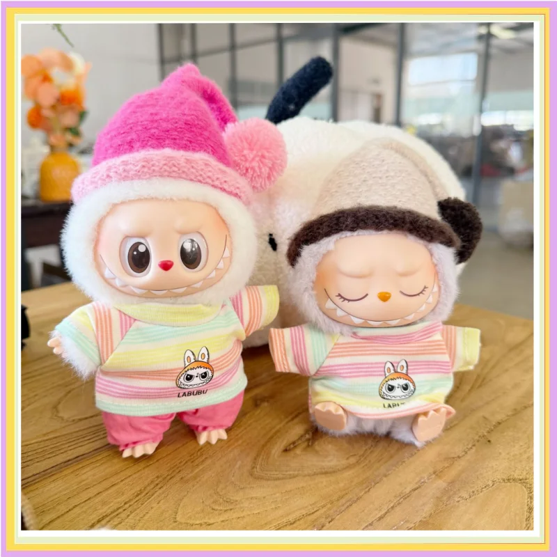 第一世代と第二世代のラブブ人形ドレスアップ帽子 Diy 人格アクセサリー漫画パターンジャケットパンツベビー服ギフト