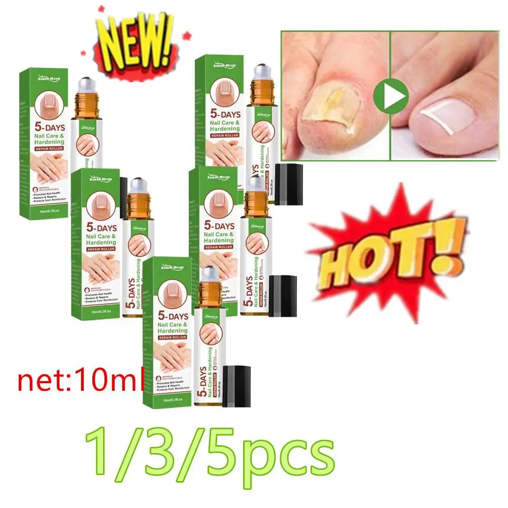 

1/3/5x Nail Growth And Hardening Repair Roller Nail Repair Softening Nail Removing Thickening Nail Brightening Nutrient Solution