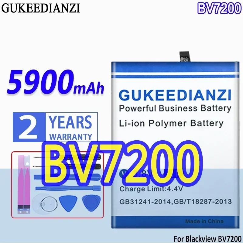 High Capacity GUKEEDIANZI Battery Li676281HTT 5900mAh For Blackview BV7200 Mobile Phone Batteries