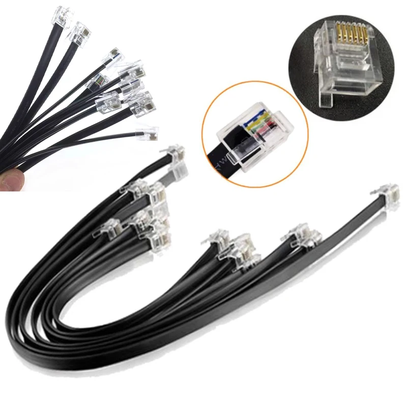 NEW 10Pcs EV3 Robot Data Line Crystal Connector Cable BB601 Sensor Motor Building Blocks Model Parts DIY EV3 45544 9898 Toy Gift