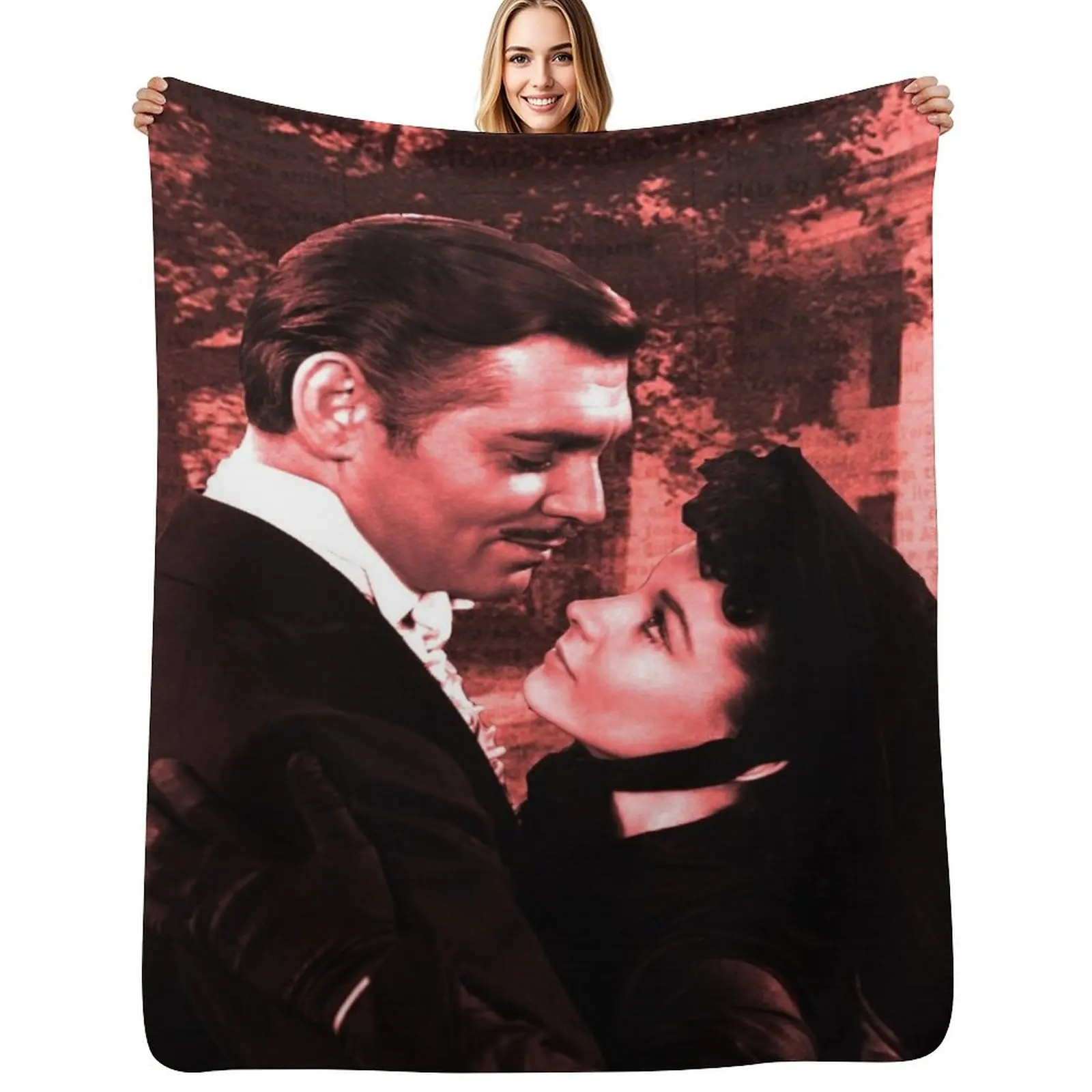 

Gone with the Wind Throw Blanket Luxury Brand Soft Big funny gift bed plaid Blankets