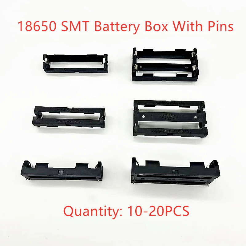 10/20PCS 18650 Battery Holder THM with Pins 18650 Battery Storage Box TBH-18650-1C-THM