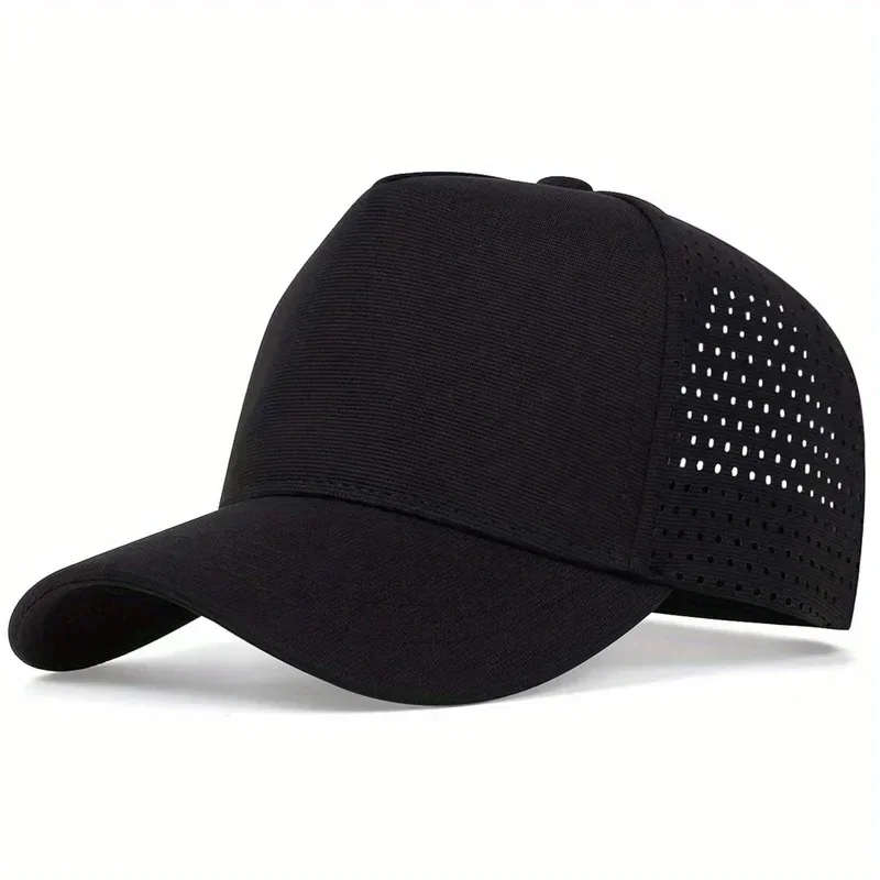 Unisex Solid Color Personality Baseball Net Caps Spring Summer Outdoor Sunscreen Hat Adjustable Casual Trucker Hats