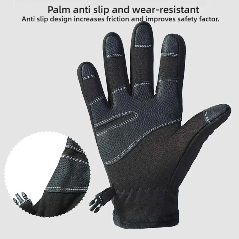 Outdoor Winter Cycling Ski Gloves For Men Women Waterproof Touchscreen Warm Non-Slip Gloves Snowboard Motorcycle Gloves