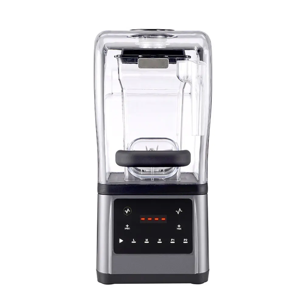 Electric Blender With Cover Household Silent Juicer Smoothie Mixer Juicer Machine Portable Vegetables Fruits Chopper Ice Crusher