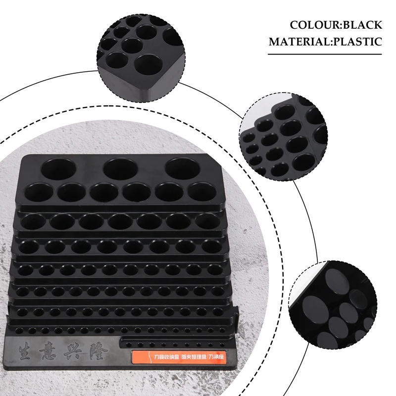 ドリルビット収納ボックス、フライス、省スペース、仕上げホルダー、家庭用オーガナイザーケース、DIY、木工用