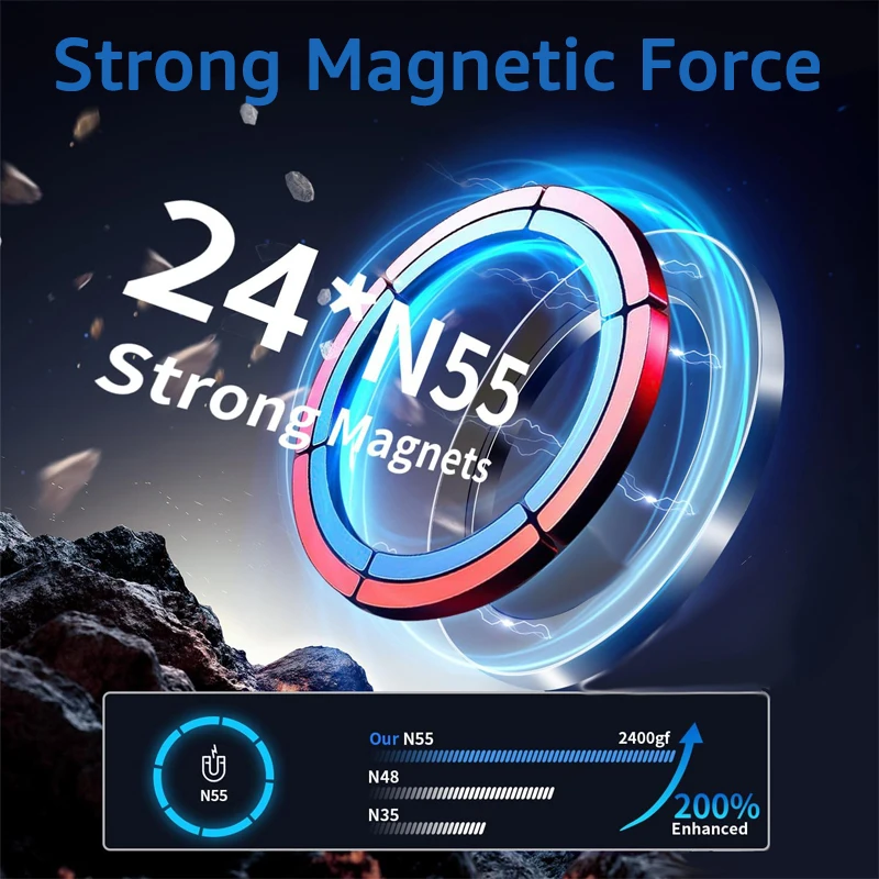 Magnetische Halterung Magnetfuß 17mm Kugelkopf-Loch Kompatibel mit iPhone 16 17 für MagSafe Magnet Auto-Handyhalterung Zubehör – Detail 10