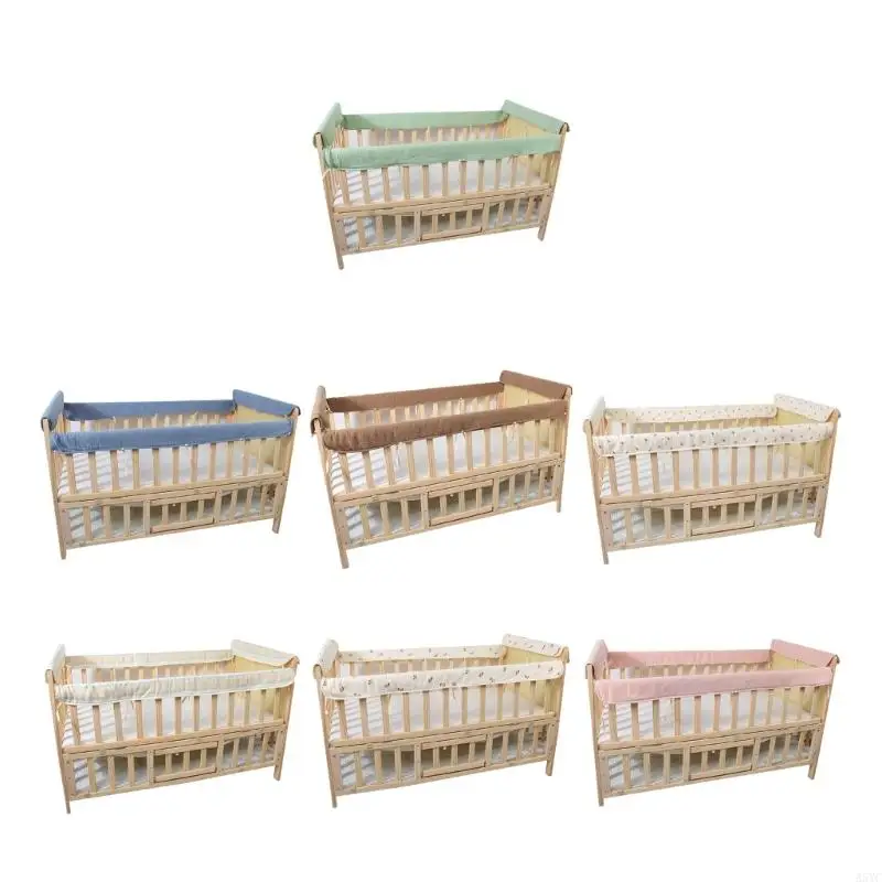 

A5YC Quick Installation Machine Washable Cotton Bed Cover Pack Of 4 Padding For Active Teething Infants