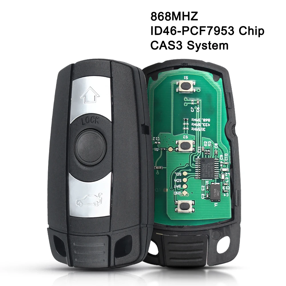 KEYYOU Auto Fernbedienung Auto Smart Key Für BMW CAS 3 System 1 3 5 Serie ID46 PCF7945 Chip 315/434/868 Mhz