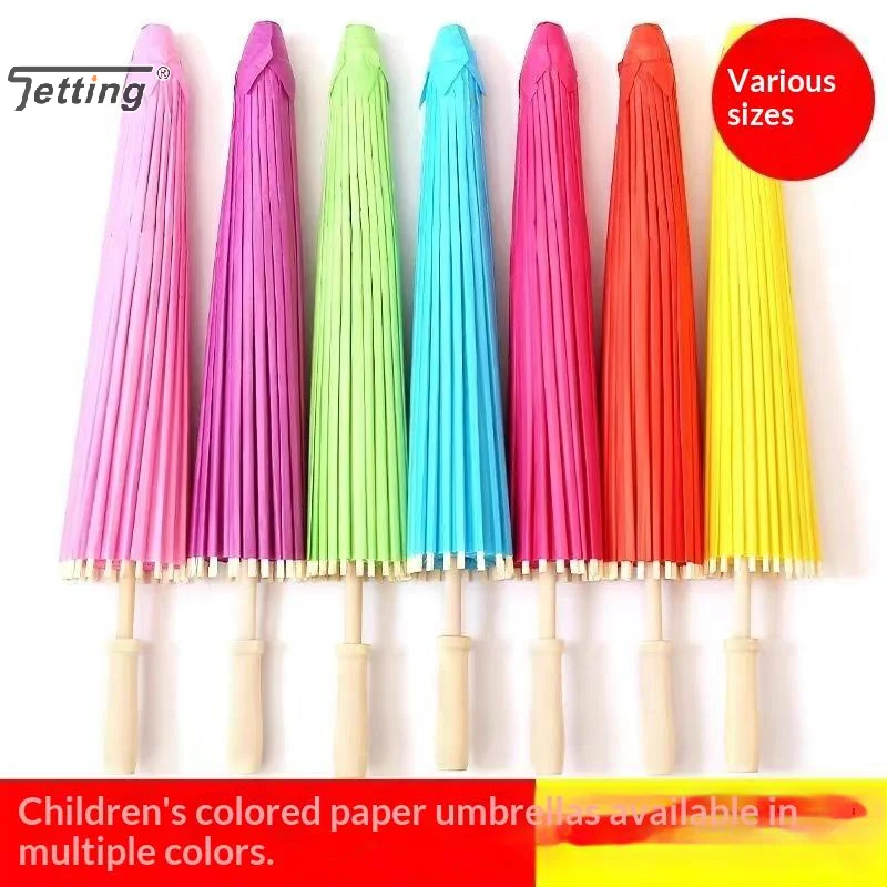 20/30cm Handmade Color Paper Umbrella Wedding Supplies Traditional Kids DIY Painting Paper Umbrella Decor Arts And Crafts