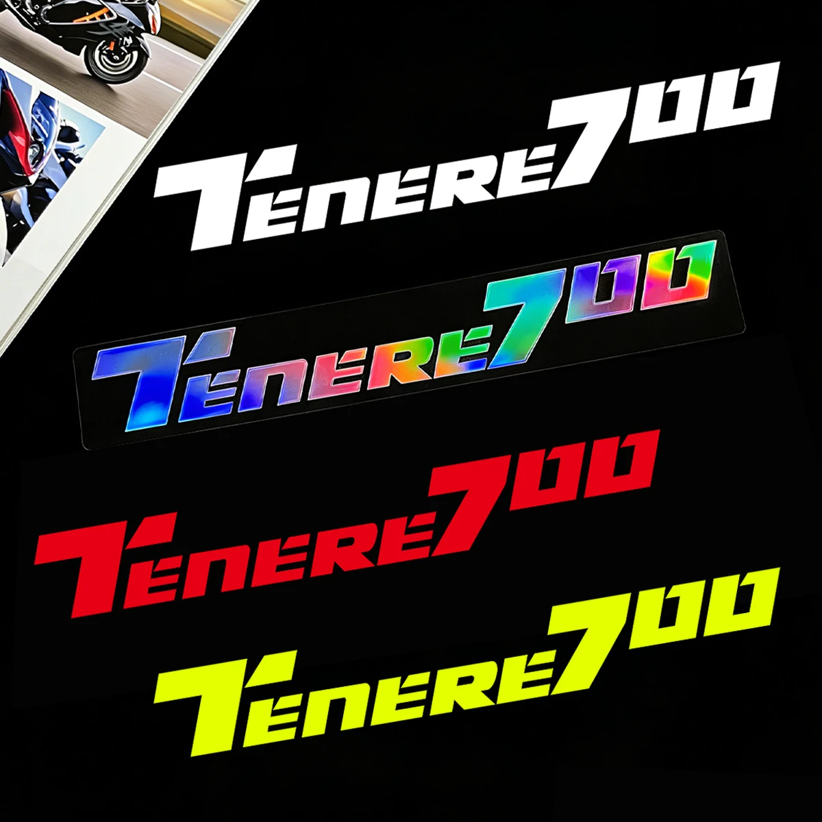 

Для мотоциклов TENERE 700 Tenere700 XTZ T7 T700: Светоотражающие наклейки для приключенческих мотоциклов ADV, водонепроницаемые виниловые аксессуары для кузова, декоративные наклейки