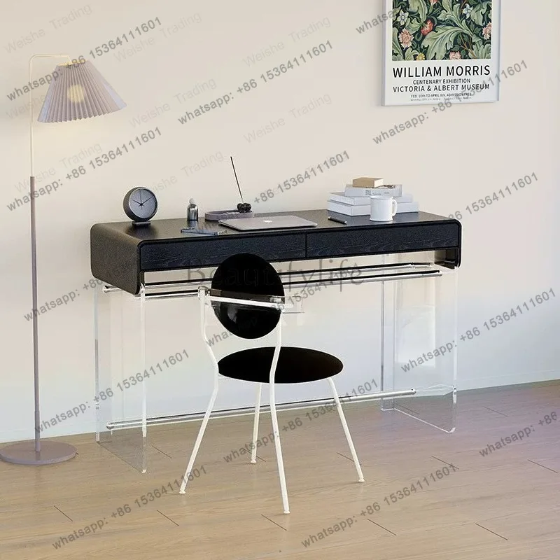 Retro style all solid wood dresser bedroom minimalist makeup table designer high-end desk