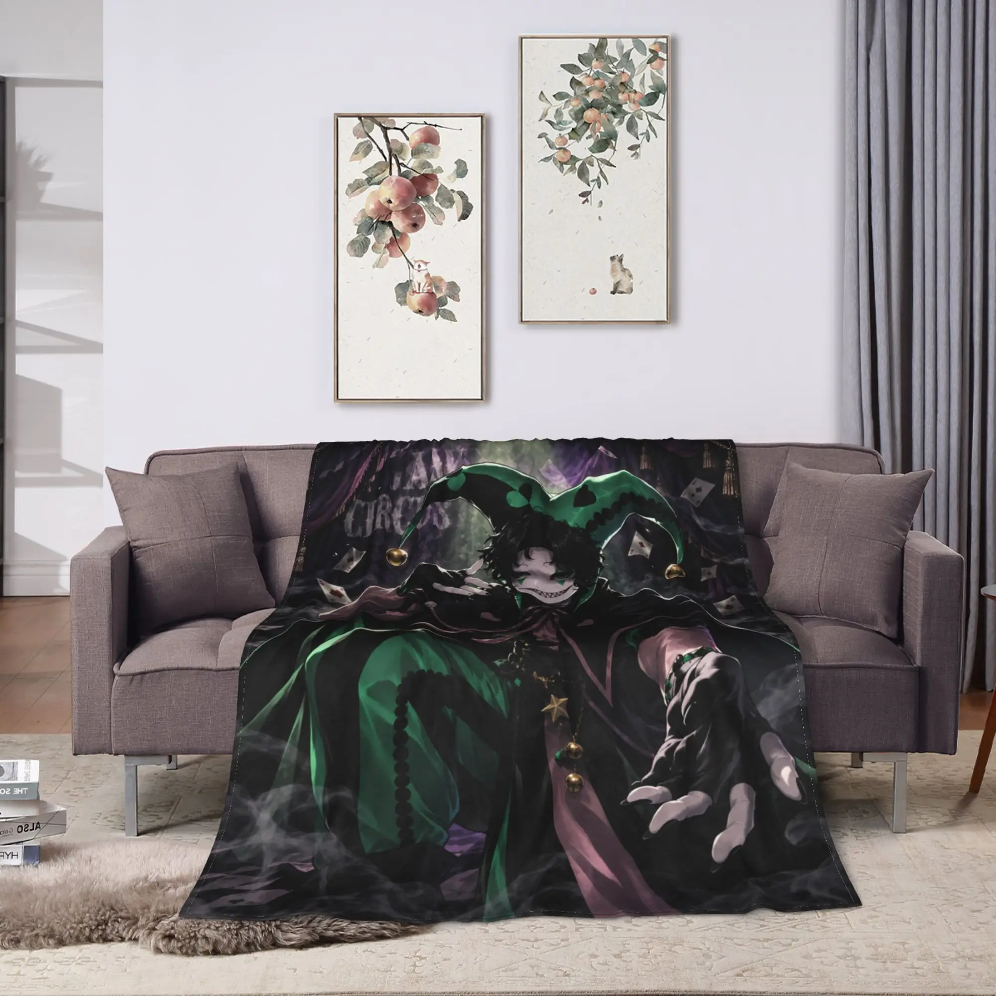 Freak Circus Pair Blankets  Super Warm Print Plush Throw Blanket For Children Couch Chair Flannel Bedspread Bed Cover