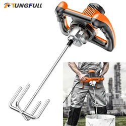 Electric Concrete Mixer Portable Cement Blender 6 Speed Mixing Machine Paint Stirring Tool Thinset Paint Stirring Tools