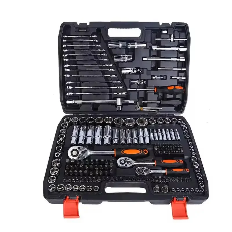 216 Piece Herramientas Auto Repair Spanner Ratchet Wrench Steel Car Tool DIY Automotive Mechanic Home Tool Kit Set