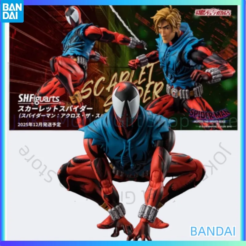 

Original Bandai S.H.Figuarts SHF SCARLET SPIDER Spider-Man: Across the Spider-Verse Action Figure Statue Model Collection Toys