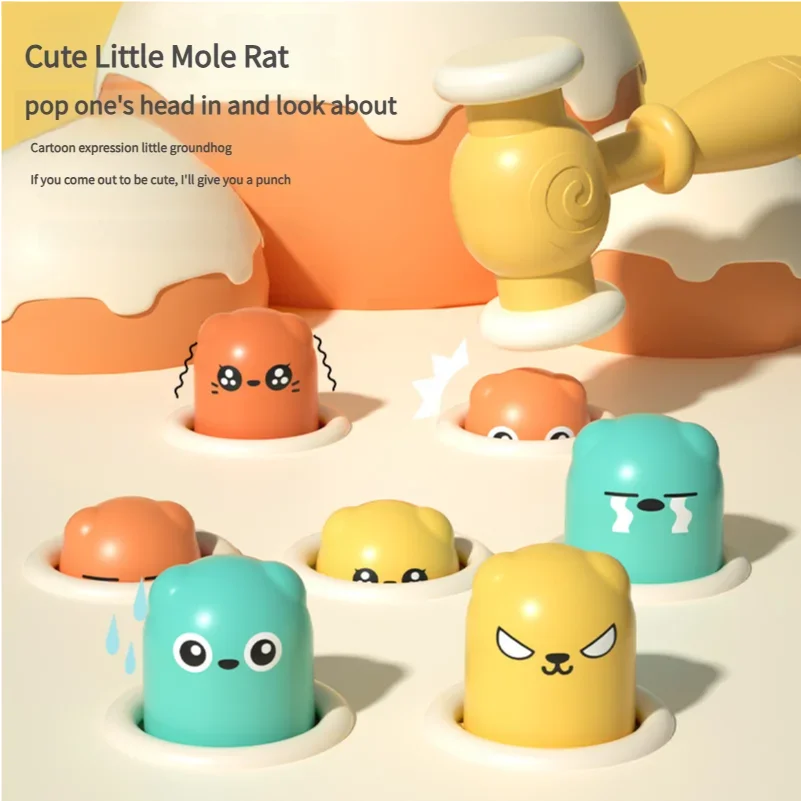

Hamster Pounding Game Puzzle Toy Montessori Inspired Interactive Educational Toy for Kids Hand-Eye Coordination Learning Toys